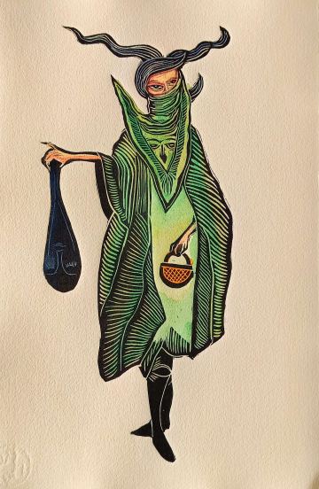 Mujer saliendo del psicoanalista